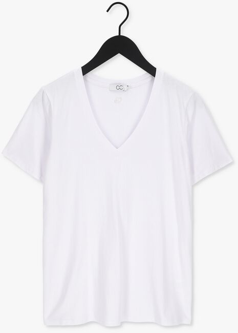 CC HEART T-shirt ORGANIC COTTON V-NECK TSHIRT en blanc - large