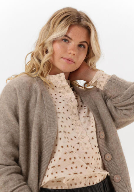 Bruine SECOND FEMALE Vest BROOK KNIT BOXY CARDIGAN - large