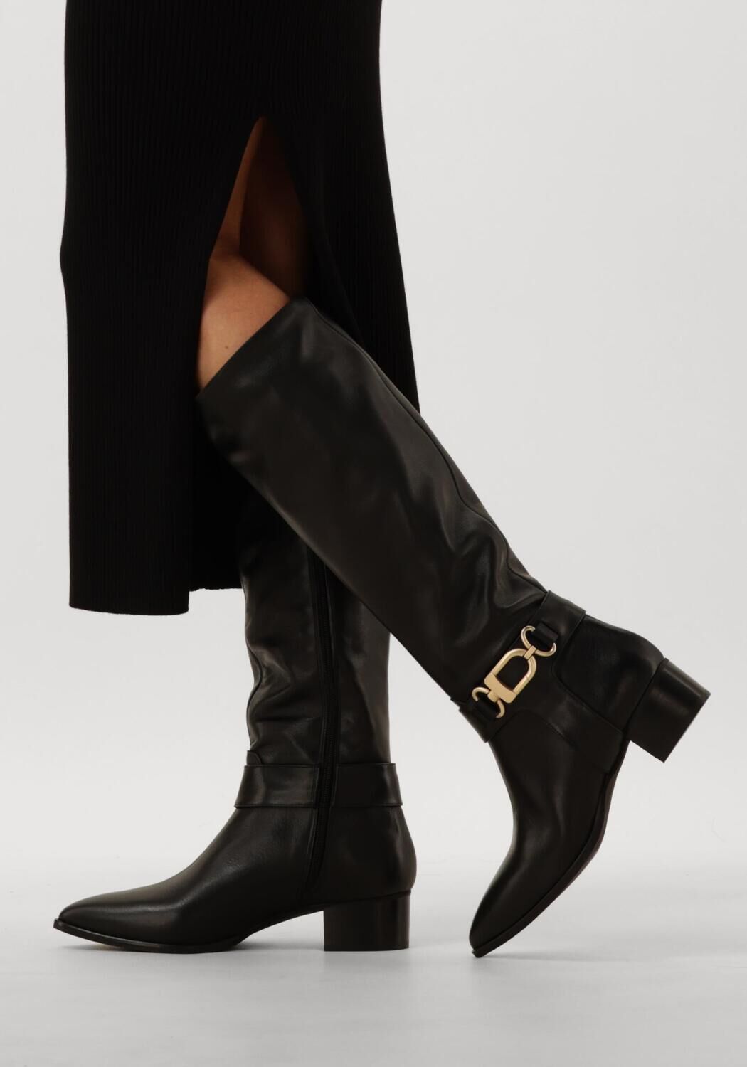 NOTRE-V Bottes hautes 3292 en noir - large