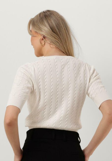 VANILIA Pull CABLE KNITTED TOP &Eacute;cru - large