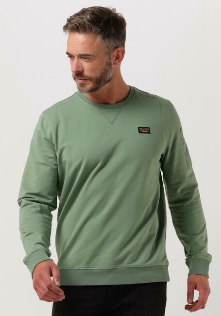PME LEGEND Pull R-NECK AIRSTRIPE SWEAT en vert - large