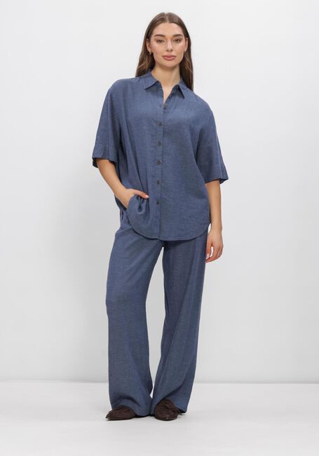 Blauwe MSCH COPENHAGEN  MSCHVIANA GINIA 3/4 SHIRT - large