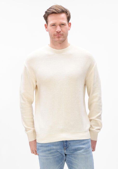 ANERKJENDT Pull AKEBBE COTTON/SILK KNIT en beige - large