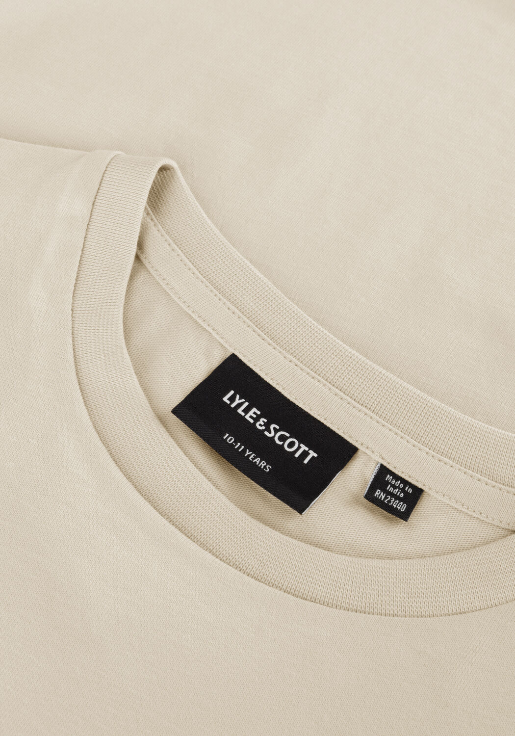 Beige LYLE & SCOTT T-shirt SCRIPT EMBROIDERED T-SHRIT - large
