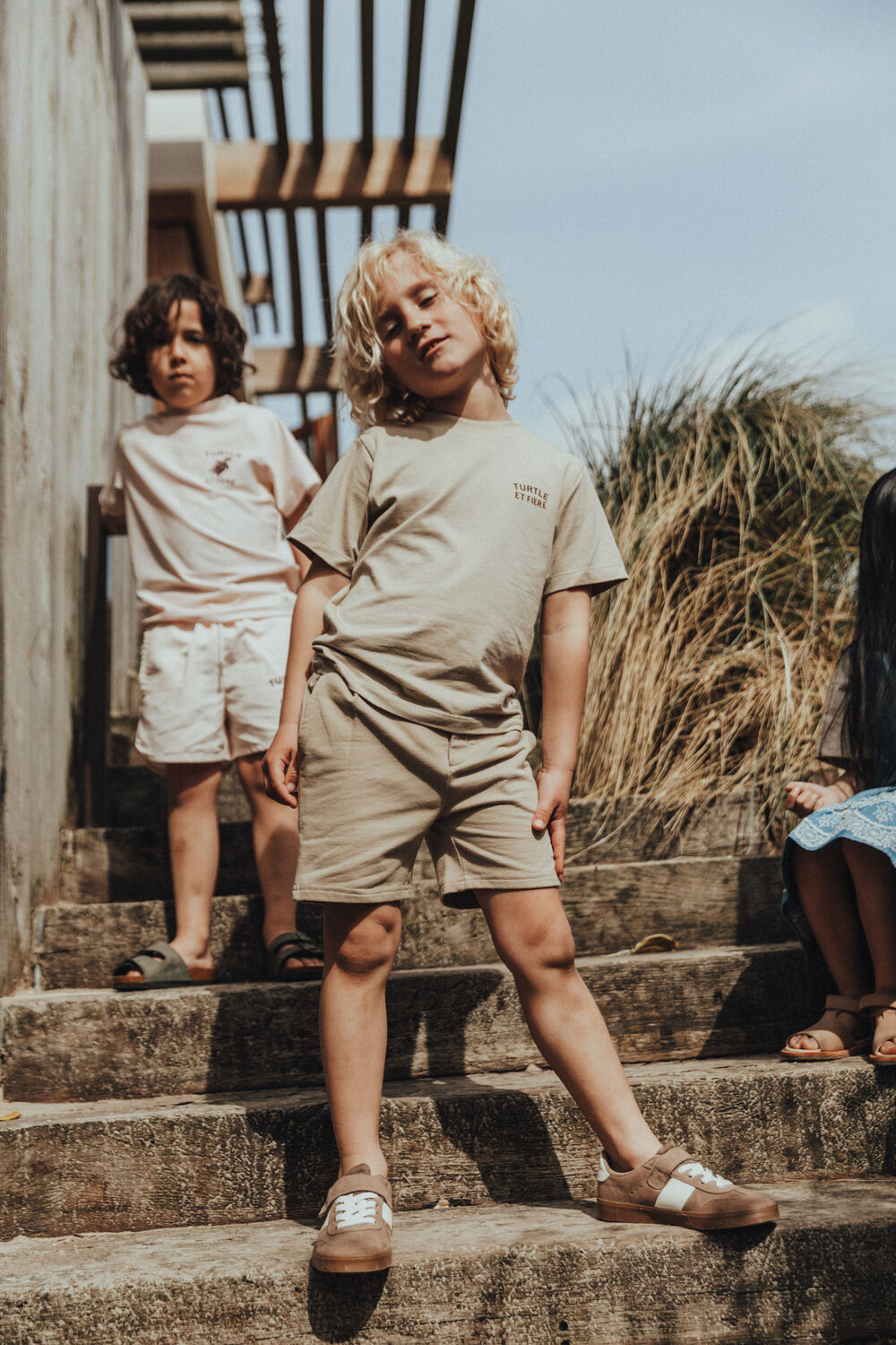 Taupe BAJE STUDIO T-shirt DUKE - large