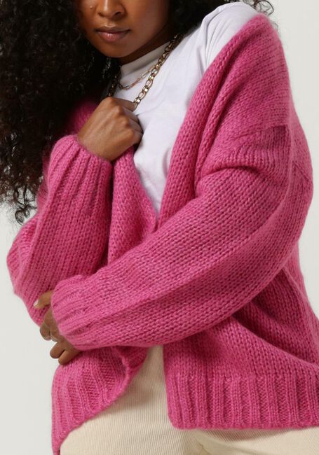 SELECTED FEMME Gilet SUANNE LS KNIT CARDIGAN en rose - large