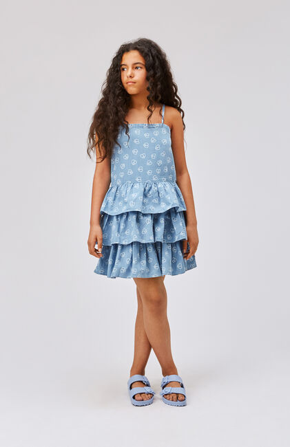 Blauwe MOLO Mini jurk CRYSTAL - large