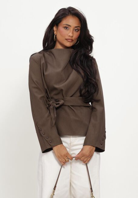 CO'COUTURE LUNACC PLEAT TIE BLOUSE Blouses Vert fonc&eacute; - large