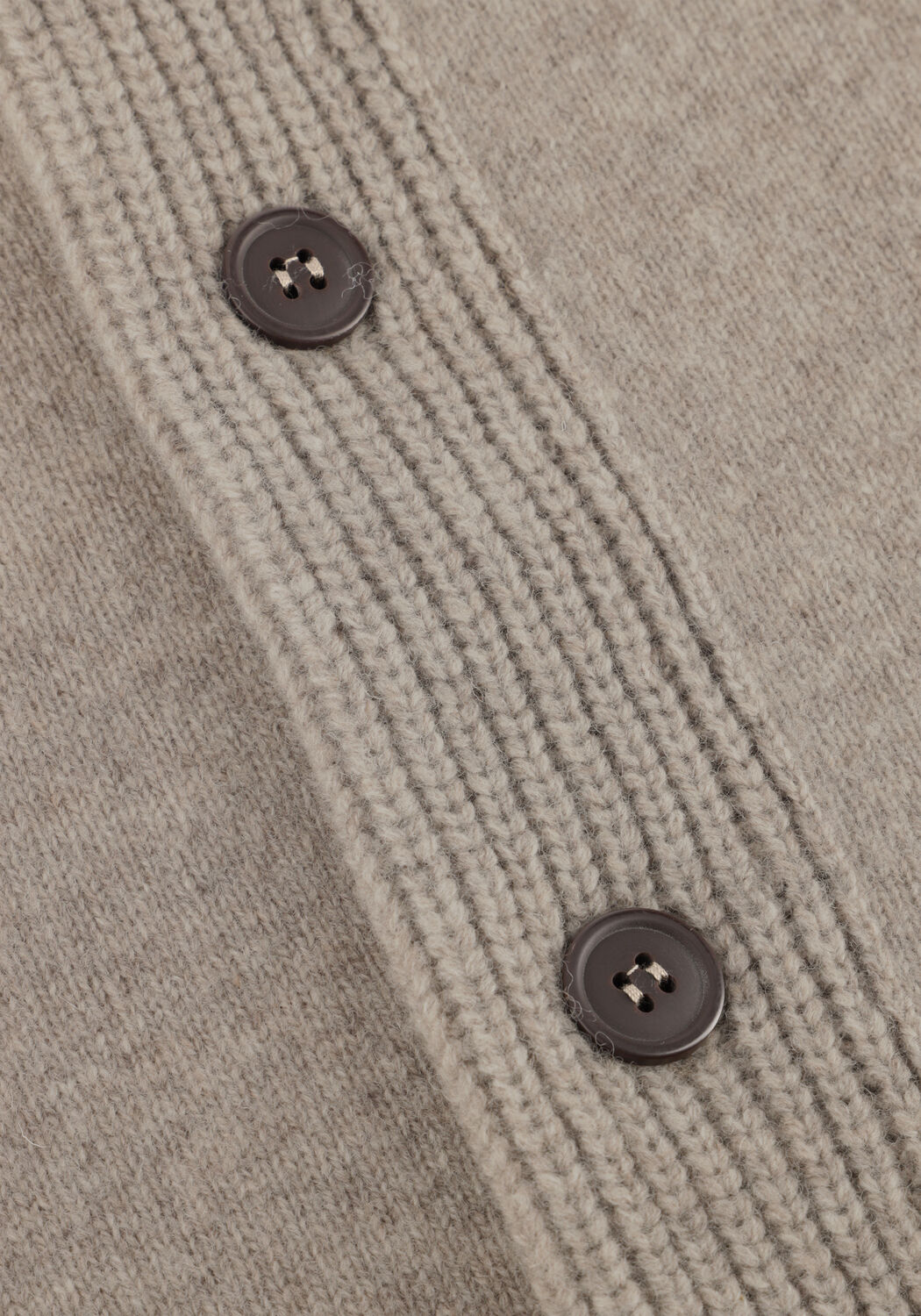 Grijze BARBOUR Trui ESSENTIAL PATCH ZIP THROUGH KNITTED JUMPER - large