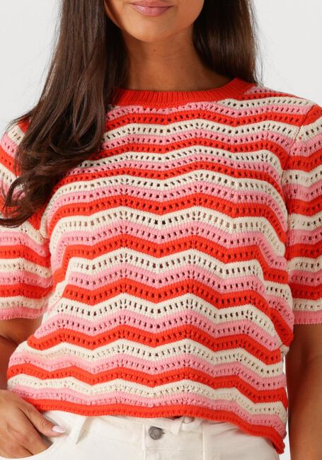 Rode Y.A.S. Trui YASTRIO KNIT PULLOVER - large