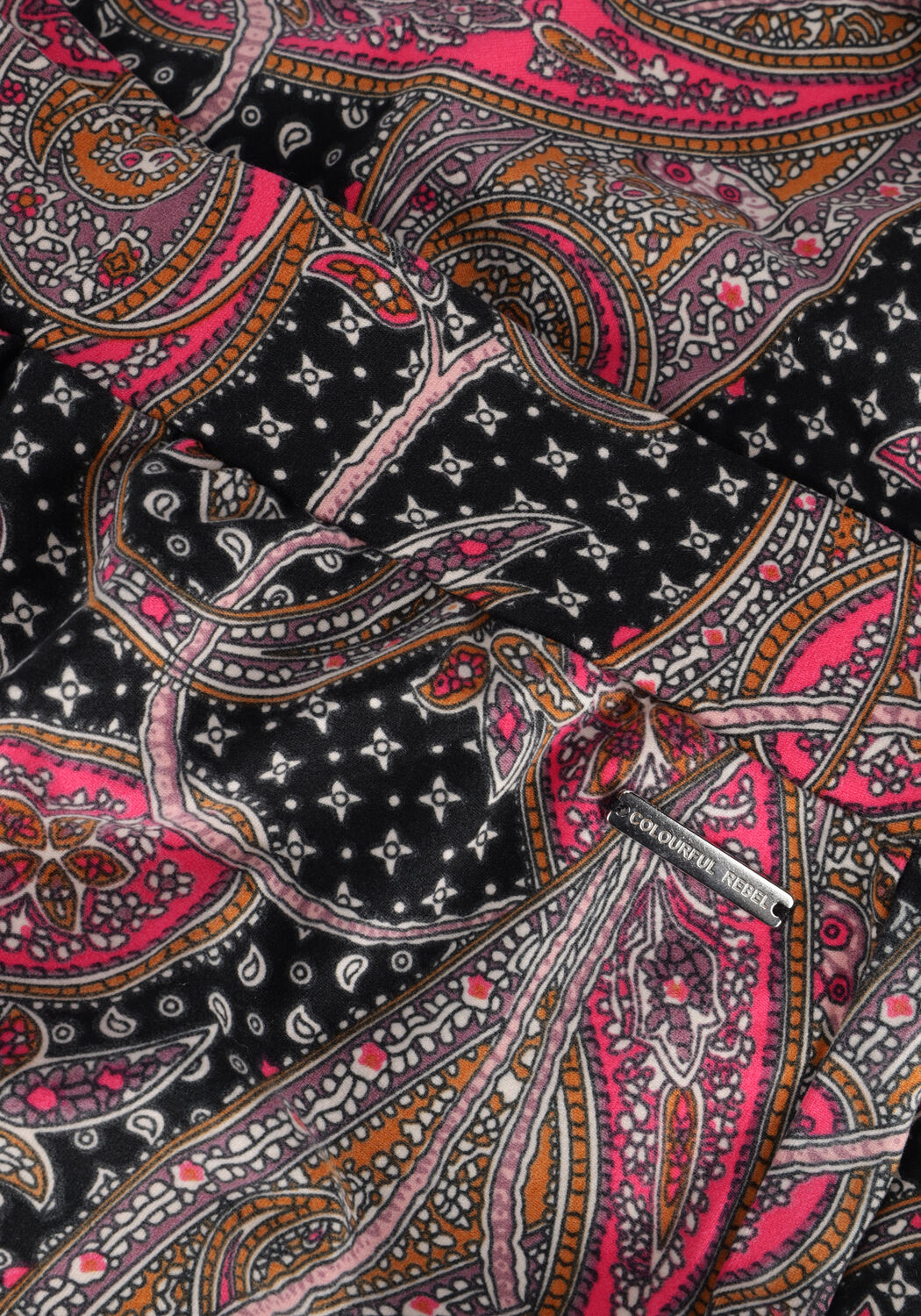 Roze COLOURFUL REBEL Flared broek PAISLEY PEACHED FLARE - large