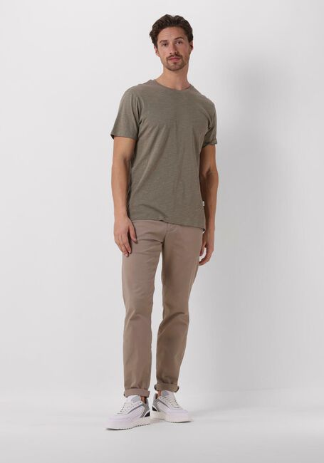 Groene SELECTED HOMME T-shirt SLHASPEN SLUB SS O-NECK TEE NOOS - large