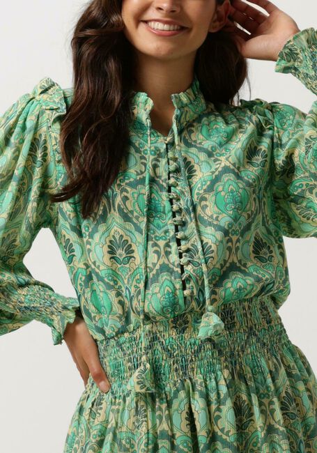 JANICE Mini robe ARI PRINT en vert - large