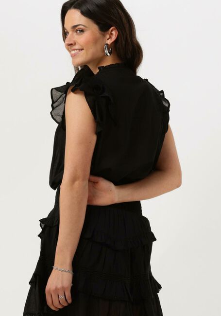 NOTRE-V Haut VOILE TOP SHORT SLEEVES en noir - large