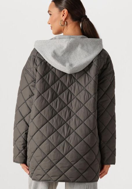 Donkergroene WITHBLACK Gewatteerde jas WBLMILANA QUILTED JACKET - large