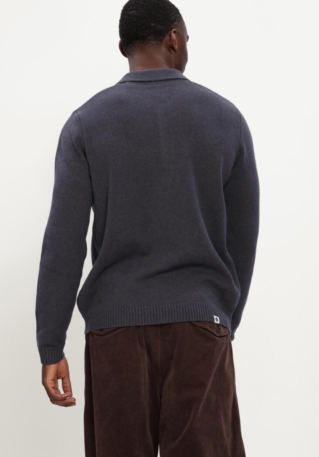 ANERKJENDT Trui AKPETER MERINO LS POLO - large