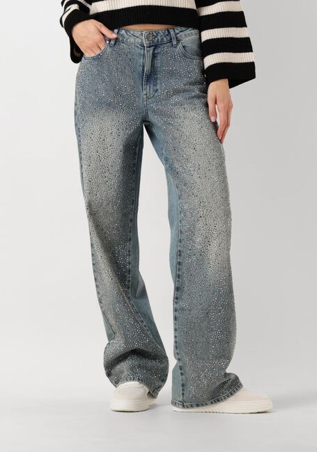 Blauwe GESTUZ Straight leg jeans ZORAHGZ MW JEANS - large