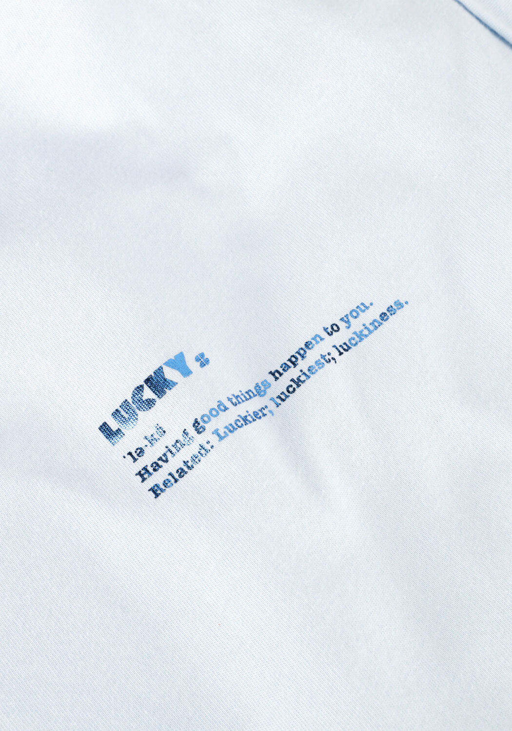 BY-BAR T-shirt THELMA DICTIONARY SMALL TOP Bleu clair - large