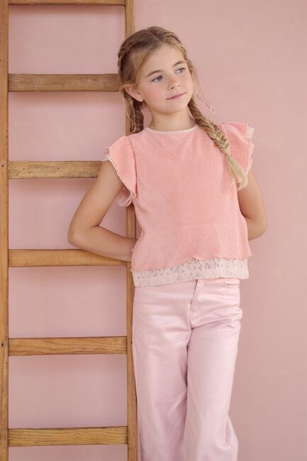 Roze NONO Wide jeans SIAM FOILCOATED STRETCH TWILL PANTS - large