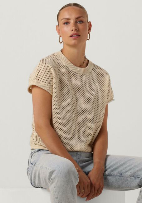 YDENCE Haut KNITTED TOP BABS Écru - large