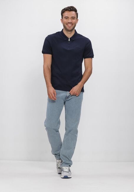 Donkerblauwe CALVIN KLEIN Polo SS SUPIMA CHEST EMB POLO - large
