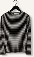 SELECTED WOMEN SLFMANJA LS O-NECK STRIPE Hauts & T-shirts en noir SELECTED WOMEN SLFMANJA LS O-NECK STRIPE Hauts & T-shirts en noir - medium