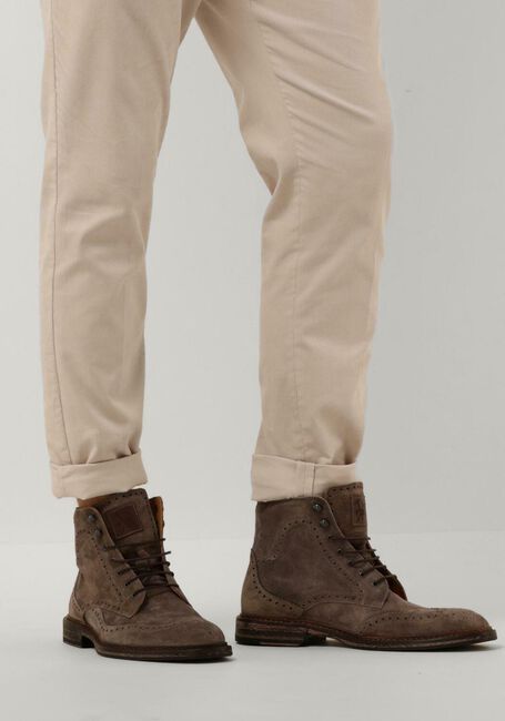 FLORIS VAN BOMMEL Bottines à lacets SFM-80035 en taupe - large
