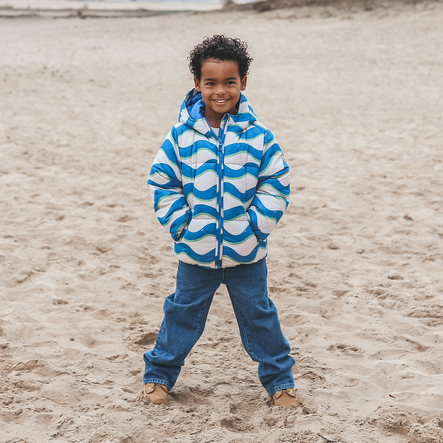 YOUR WISHES SWAY PUFFER COAT Vestes en bleu - large