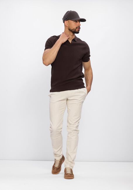 Bruine PROFUOMO Polo POLO OPEN COLLAR LUXURY BASIC - large