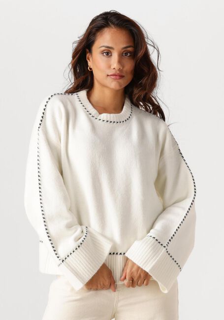 NEO NOIR Pull ROEME KNIT STITCH BLOUSE Blanc - large
