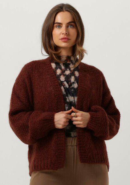 Rode SUMMUM Vest OVERSIZED CARDIGAN MOHAIR BLEND KNIT - large