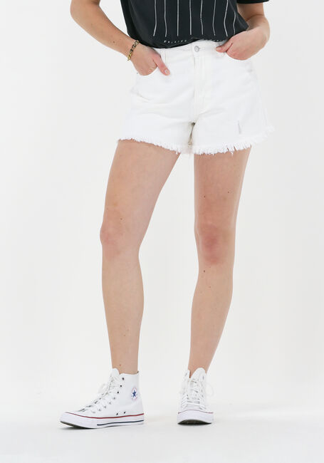 Witte COLOURFUL REBEL Shorts POLLY RIPPED DENIM SHORT - large