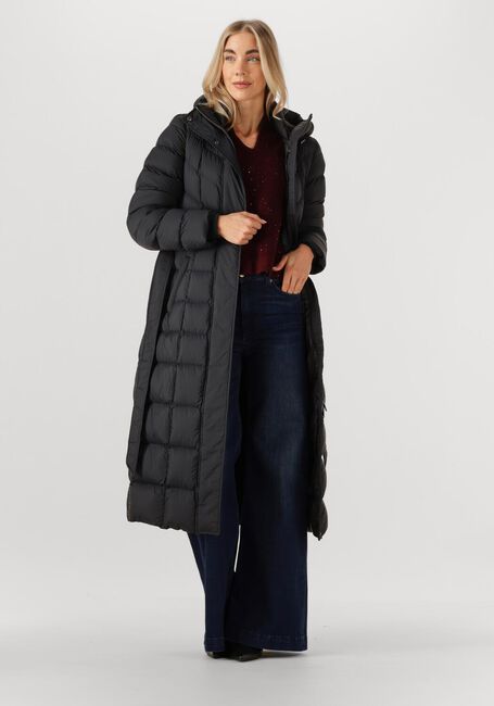 Zwarte BEAUMONT Gewatteerde jas VALENTINA LONG COAT - large
