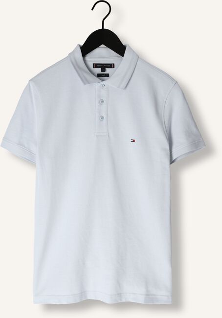 Lichtblauwe TOMMY HILFIGER Polo PRETWIST MOULINE SLIM FIT POLO Lichtblauwe TOMMY HILFIGER Polo PRETWIST MOULINE SLIM FIT POLO - large
