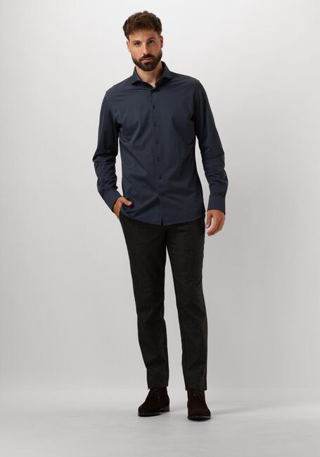 PROFUOMO Chemise classique SHIRT X-CUTAWAY SC SF JAPANESE KNITTED Bleu foncé - large