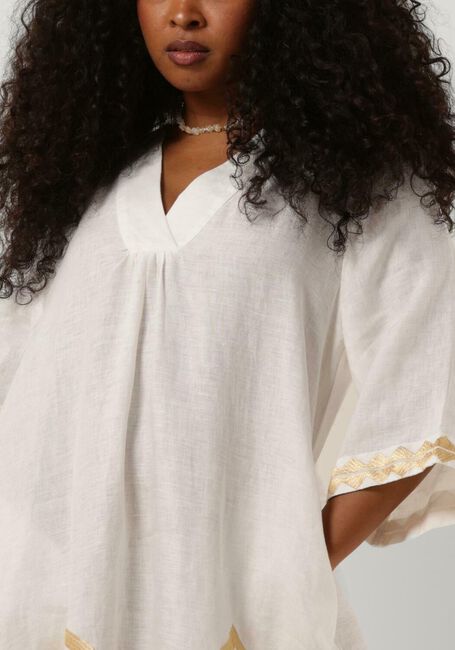 Gebroken wit GREEK ARCHAIC KORI Midi jurk 230085 - large