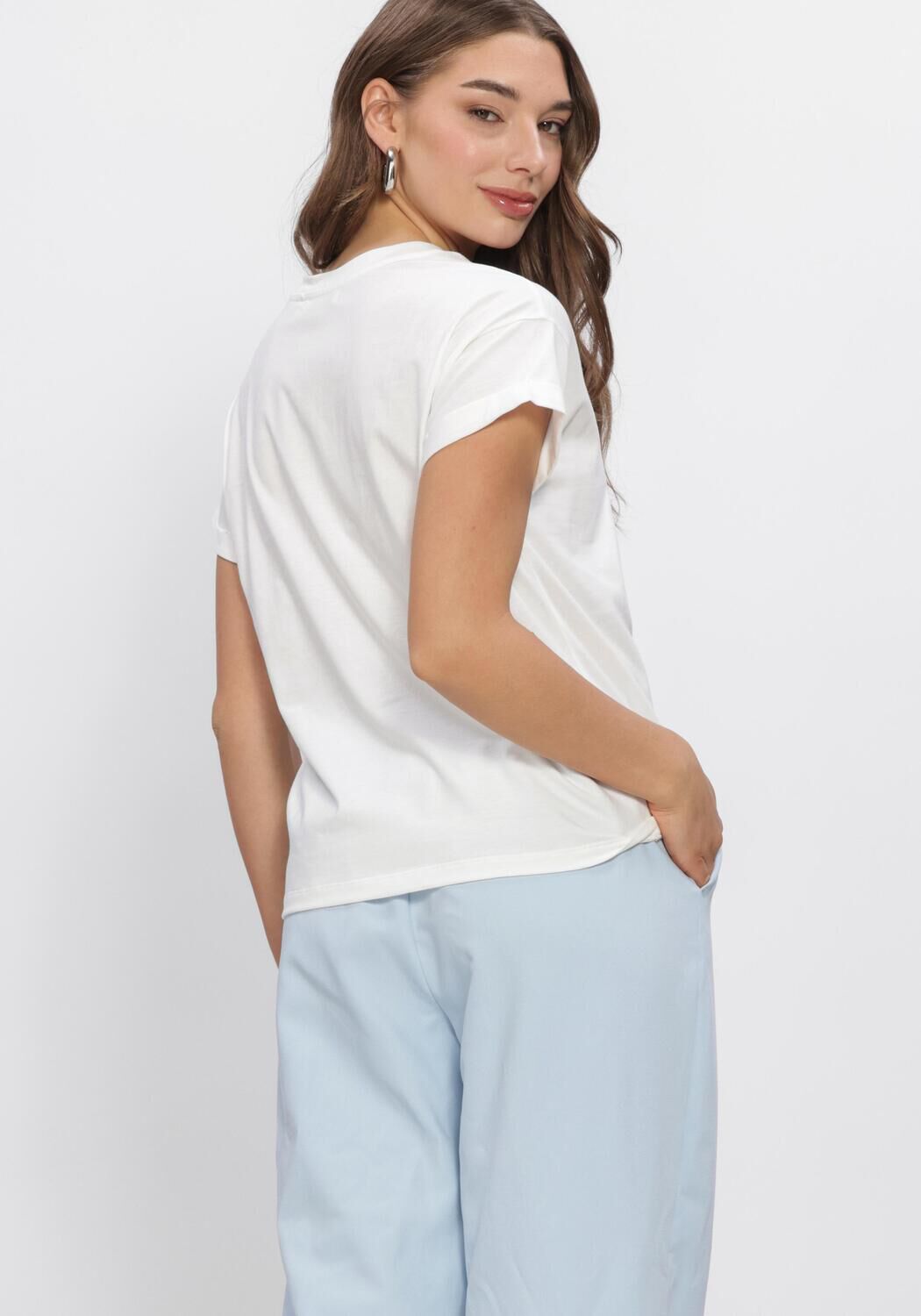 NUKUS T-shirt CLAIRE SHIRT en blanc - large