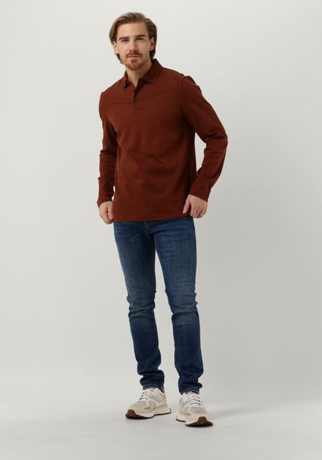 BOSS BLACK Polo PLEINS 31 en marron - large