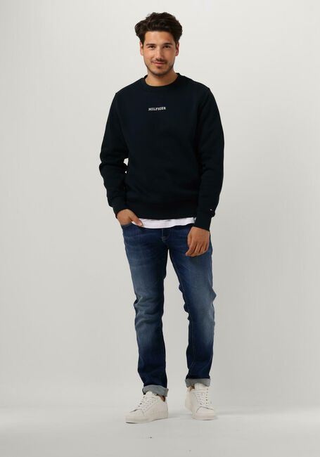 TOMMY HILFIGER Chandail MONOTYPE SWEATSHIRT Bleu fonc&eacute; - large