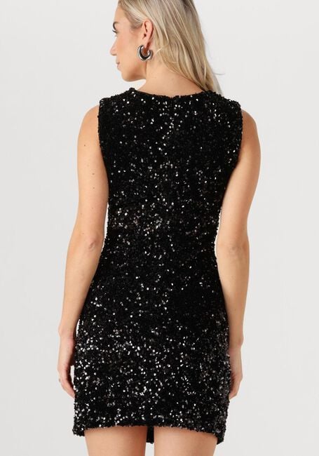 Zwarte NEO NOIR Mini jurk FABYA VELVET SEQUINS DRESS - large
