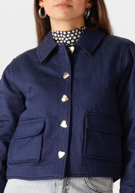 FABIENNE CHAPOT Veste en jean JACKIE PADDED JACKET Bleu foncé - large