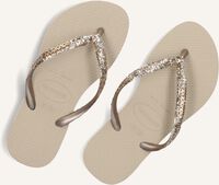 Beige HAVAIANAS Slippers KIDS SLIM GLITTER II Beige HAVAIANAS Slippers KIDS SLIM GLITTER II - medium