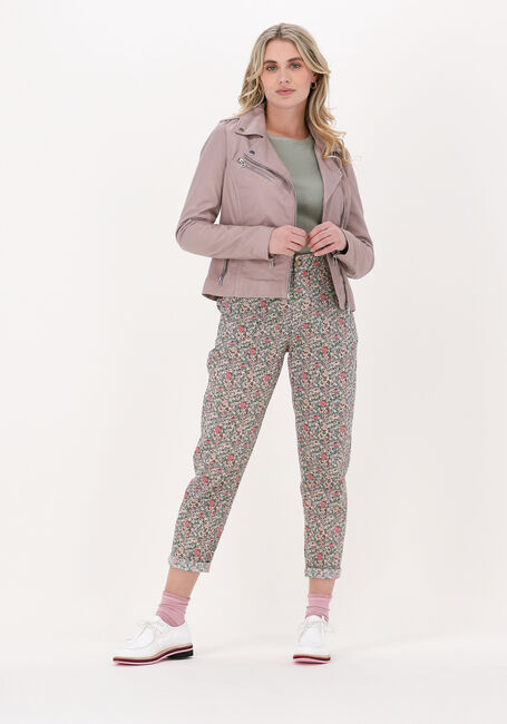 GOOSECRAFT Veste en cuir JULIA BIKER en rose - large