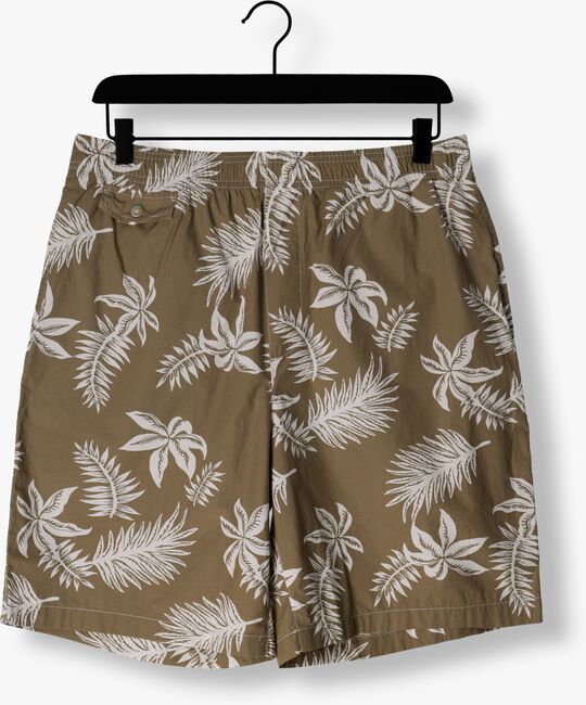 SCOTCH & SODA Pantalon courte SEASONAL RELAXED STRAIGHT - PRINTED POPLIN BERMUDA Kaki - large