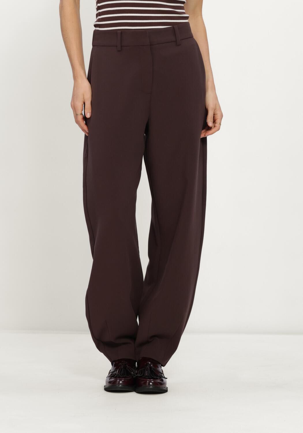 MSCH COPENHAGEN Wide jeans MSCHMACY MICHELLE HW BARREL PANTS en marron - large
