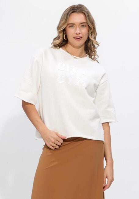 PENN & INK Chandail SWEATER PRINT en beige - large