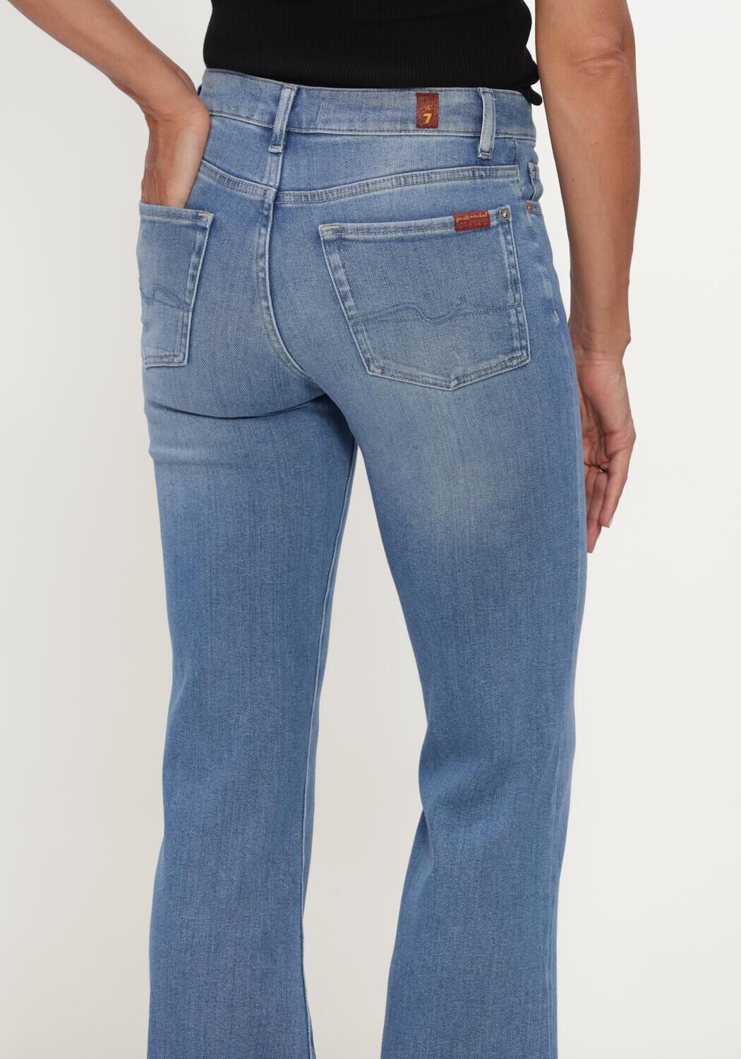 Blauwe 7 FOR ALL MANKIND Flared jeans THE LEGGY BOOTCUT COASTLINE - large