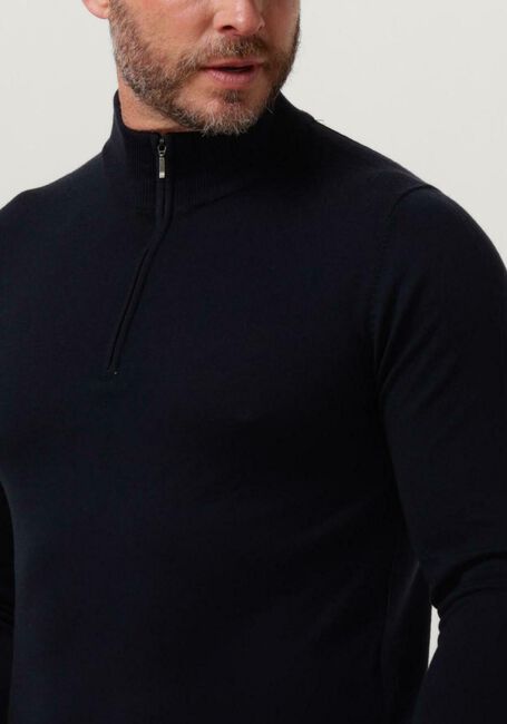 PROFUOMO Pull PULLOVER HALF ZIP Bleu foncé - large