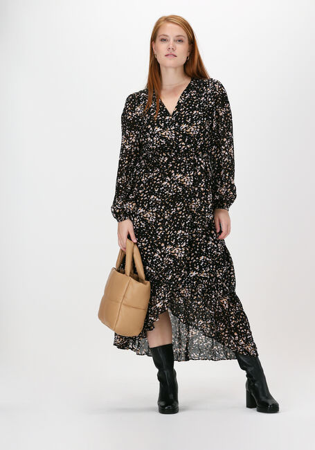 Zwarte SUNCOO Midi jurk ROBE CEMON - large