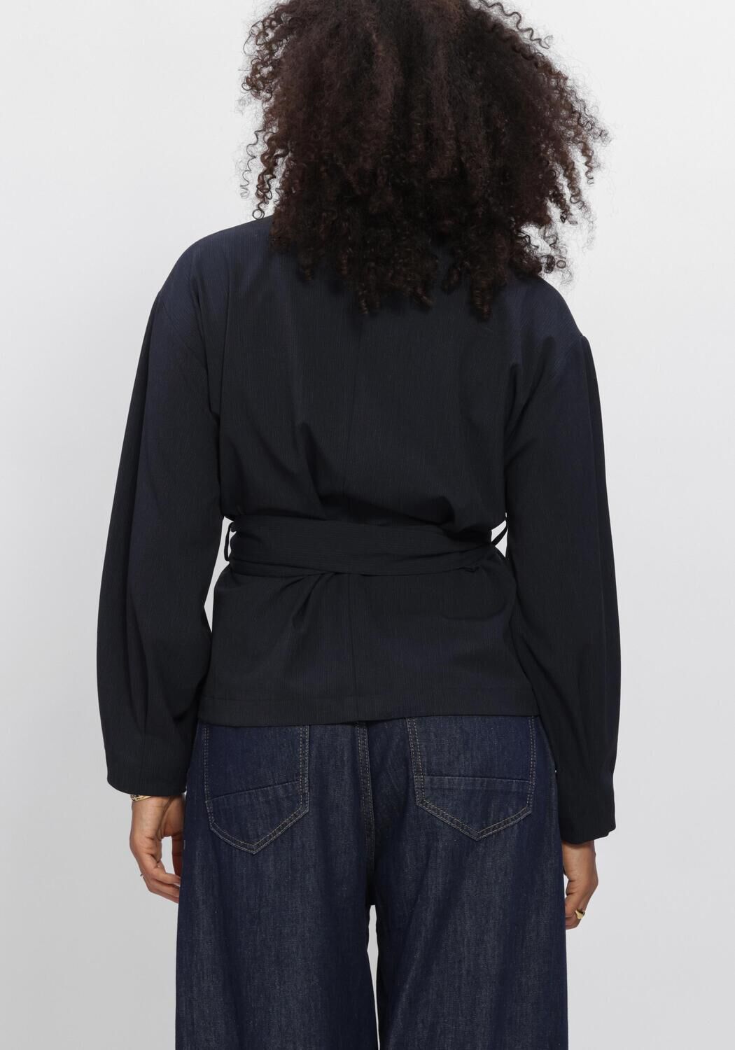 SUMMUM Haut TOP PINSTRIPE SMALL Bleu fonc&eacute; - large